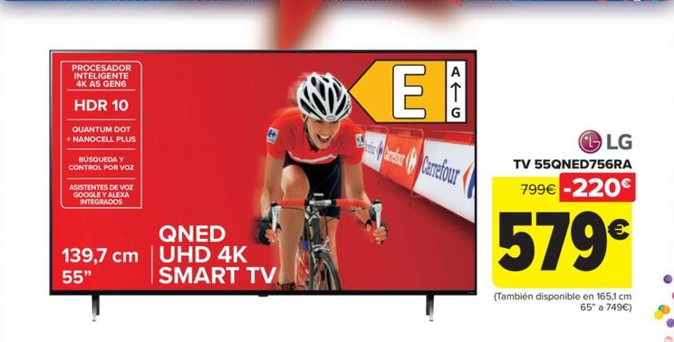 Oferta de LG - TV 55QNED756RA por 579€ en Carrefour