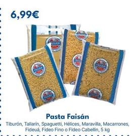 Oferta de Faisan - Pasta por 6,99€ en Cash Unide