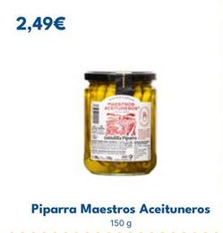 Oferta de Maestros Aceituneros - Piparra por 2,49€ en Cash Unide