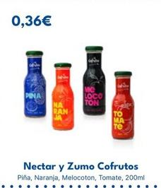 Oferta de Cofrutos - Néctar Y Zumo por 0,36€ en Cash Unide