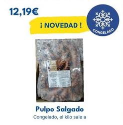 Oferta de Pulpo Salgado por 12,19€ en Cash Unide