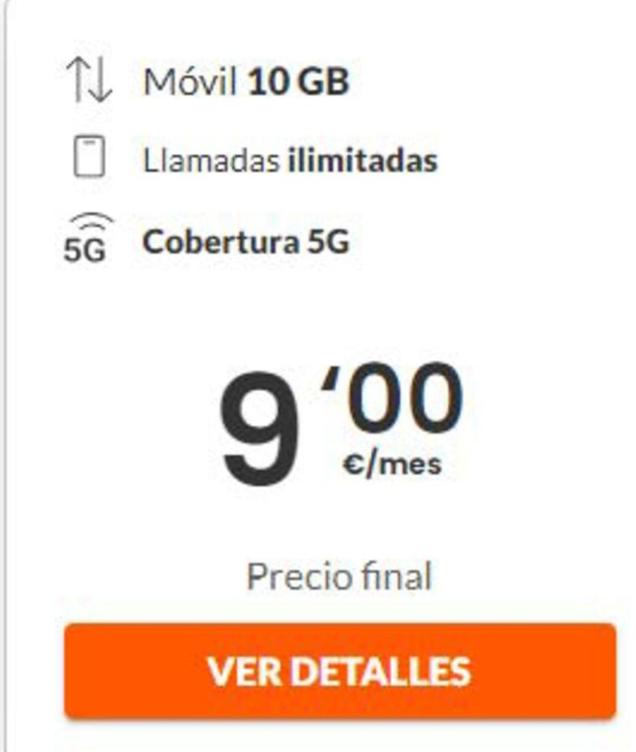 Oferta de Tarifas móvil por 9€ en Euskaltel