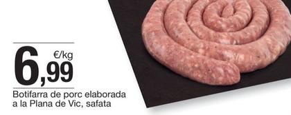 Oferta de Botifarra De Porc Elaborada A La Plana De Vic, Safata por 6,99€ en BonpreuEsclat
