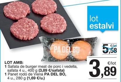Oferta de Safata De Burger Meat De Porc I Vedella por 3,89€ en BonpreuEsclat