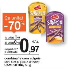 Oferta de Campofrío - Mini Fuet Al Brie O D'indiot  por 1,49€ en BonpreuEsclat