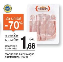 Oferta de Ferrarini - Mortadel·la IGP Bologna por 2,55€ en BonpreuEsclat
