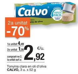 Oferta de Calvo - Tonyina Clara En Oli D'Oliva por 4,49€ en BonpreuEsclat