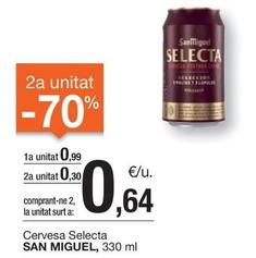 Oferta de San Miguel - Cervesa Selecta por 0,99€ en BonpreuEsclat