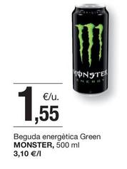 Oferta de Monster - Beguda Energética Green por 1,55€ en BonpreuEsclat