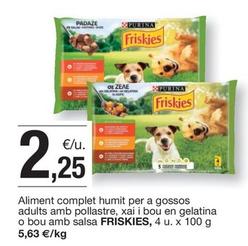 Oferta de Friskies - Aliment Complet Humit Per A Gossos Adults Amb Pollastre por 2,25€ en BonpreuEsclat