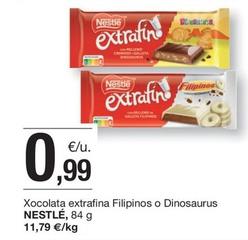 Oferta de Nestlé - Xocolata Extrafina Filipinos o Dinosaurus por 0,99€ en BonpreuEsclat