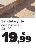 Oferta de Sandalia yute con hebilla por 19,99€ en Carrefour