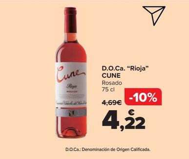 Oferta de Cune - D.O.Ca. “Rioja" por 4,22€ en Carrefour