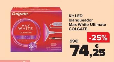 Oferta de Colgate - Kit LED blanqueador  Max White Ultimate  por 74,25€ en Carrefour