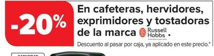 Oferta de En cafeteras hervidores exprimidores y tostadoras de la marca ￼ en Carrefour