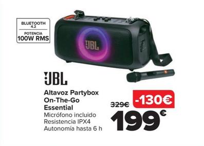 Oferta de JBL - Altavoz Partybox  On-The-Go Essential por 199€ en Carrefour
