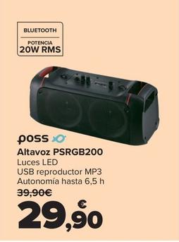 Oferta de Poss - Altavoz PSRGB200 por 29,9€ en Carrefour