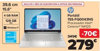 Oferta de HP - Portátil  15S-EQ2150NS por 599€ en Carrefour