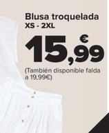 Oferta de Blusa troquelada por 15,99€ en Carrefour