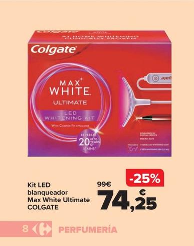 Oferta de Colgate - Kit LED blanqueador  Max White Ultimate  por 74,25€ en Carrefour