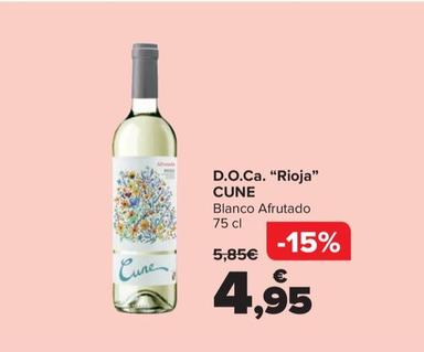 Oferta de Cune - DOCa “Rioja" por 4,95€ en Carrefour