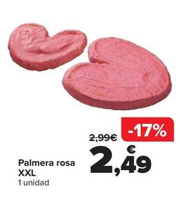 Oferta de Palmera rosa XXL por 2,49€ en Carrefour