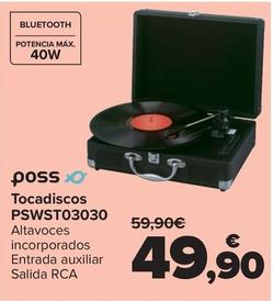 Oferta de Poss - Tocadiscos PSWST03030 por 49,9€ en Carrefour