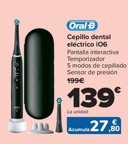 Oferta de Oral B - Cepillo dental eléctrico iO6 por 139€ en Carrefour