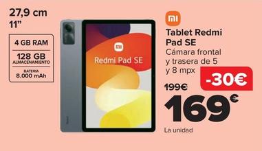 Oferta de Xiaomi - Tablet Redmi Pad SE por 169€ en Carrefour