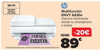 Oferta de HP - Multifunción  ENVY 6430e por 89€ en Carrefour