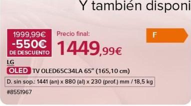 Oferta de Televisor  por 1449,99€ en Costco