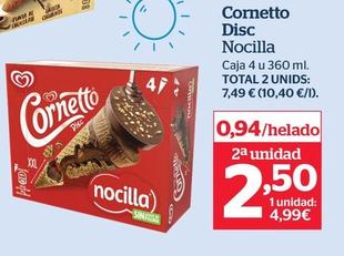 Oferta de Cornetto - Disc Nocilla por 4,99€ en La Sirena