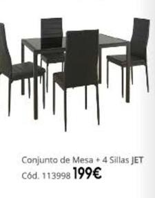 Oferta de Jet - Conjunto De Mesa +4 Sillas por 199€ en Conforama