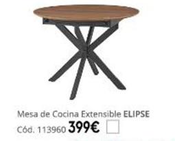 Oferta de Mesa De Cocina Extensible Elipse por 399€ en Conforama