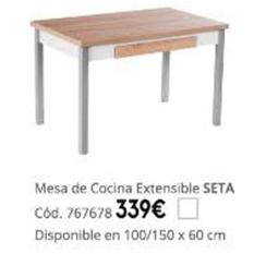 Oferta de Mesa De Cocina Extensible Seta por 339€ en Conforama