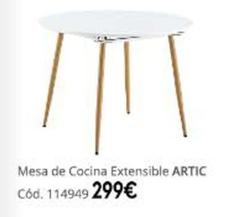 Oferta de Artic - Mesa De Cocina Extensible por 299€ en Conforama