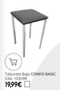 Oferta de Taburete Bajo Confo Basic por 19,99€ en Conforama