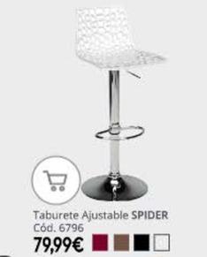 Oferta de Taburete Ajustable Spider por 79,99€ en Conforama