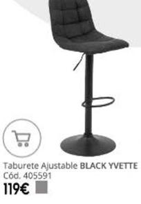 Oferta de Taburete Ajustable Black Yvette por 119€ en Conforama