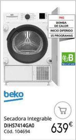 Oferta de Beko - Secadora Integrable por 639€ en Conforama