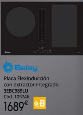 Oferta de Balay - Placa Flexinducción Con Extractor Integrado por 1689€ en Conforama