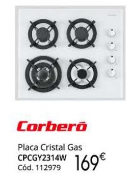 Oferta de Corberó - Placa Cristal Gas por 169€ en Conforama