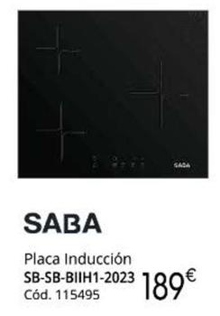 Oferta de Saba - Placa Inducción por 189€ en Conforama