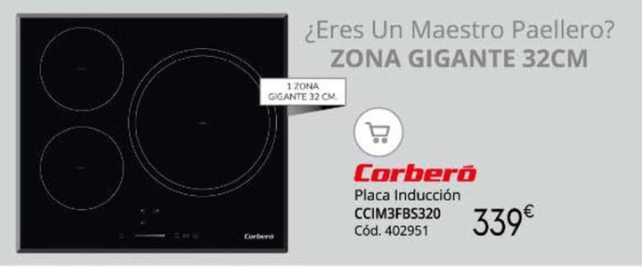Oferta de Corberó - Placa Inducción por 339€ en Conforama