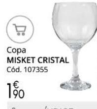 Oferta de Misket Cristal - Copa por 1,9€ en Conforama