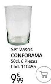 Oferta de Set Vasos Conforama por 9,99€ en Conforama