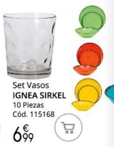 Oferta de Set Vasos Ignea Sirkel por 6,99€ en Conforama
