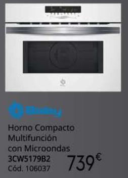 Oferta de Balay - Horno Compacto Multifunción Con Microondas por 739€ en Conforama