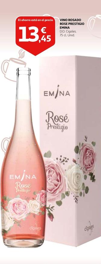 Oferta de Emina - Vino Rosado Rose Prestigio por 13,45€ en Alcampo