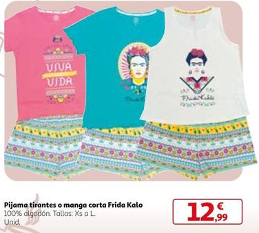 Oferta de Pijama Tirantes O Manga Corta Frida Kalo por 12,99€ en Alcampo